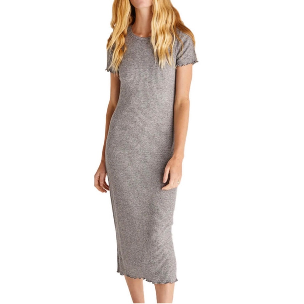 SOLD** Z SUPPLY Dunne Rib Midi Dress